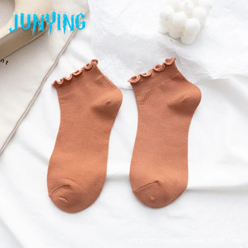 

NEW Harajuku Creative Boat Socks Korean Style Women Jacquard Comfortable Breathable Combed of Pure Lovely Casual