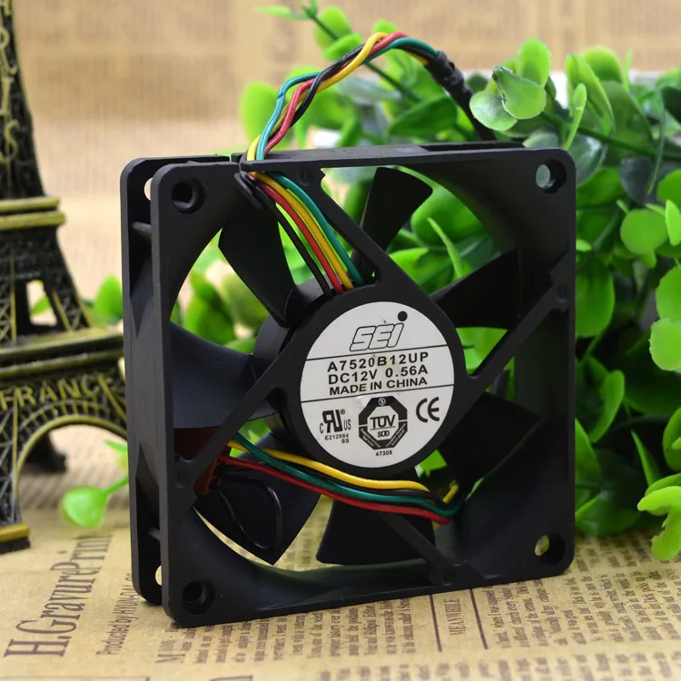 

Новый оригинальный четырехпроводной вентилятор охлаждения корпуса A7520B12UP 7520 dc12в 0,56a с контролем температуры и скорости