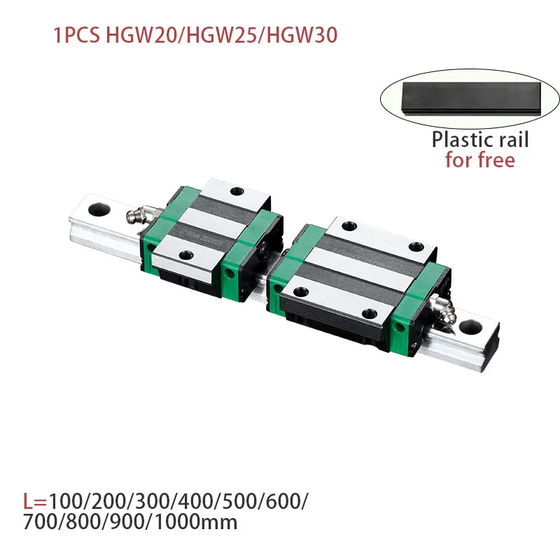 HGW15 HGW20 HGW25 HGW30 L 100 200 400 600 800 мм тяжелая линейная направляющая 1 шт. каретка CNC 3d