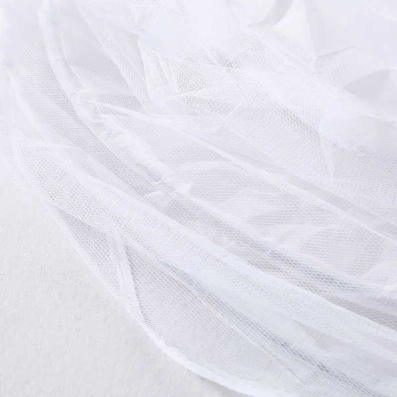 Женская свадебная трехслойная юбка американка трапециевидной формы длиной до