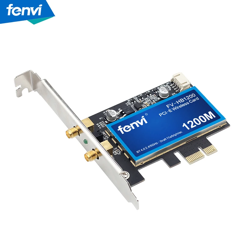 Escritorio doble banda 1200 Мбит/с Bluetooth 4,0 PCI-E адаптер Wifi inalambrico 802.11ac Broadcom Wifi tarjeta de red Inalambrica