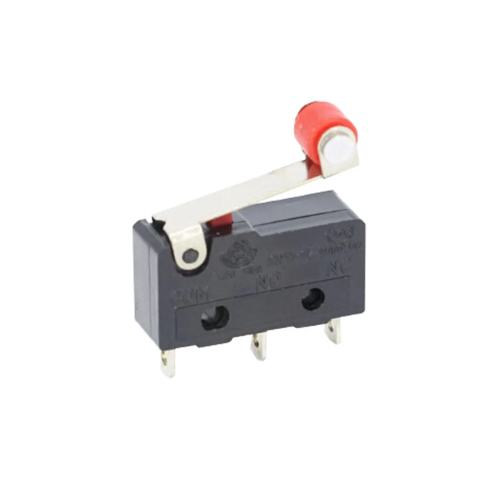 5 PCS Mini Micro Limit Switch NO NC 3 Pins PCB Terminals SPDT 5A 125V 250V 29mm Roller Arc lever Snap Action Push Microswitches |