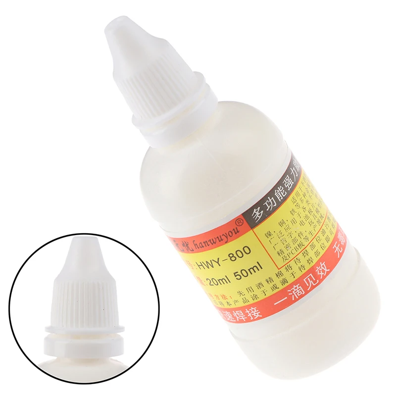 

1pcs 50ml Stainless Steel Liquid Flux Soldering Paste Flux Liquid Solders Water Durable Liquid Solders