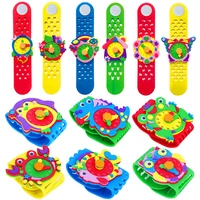 new diy 3d eva foam craft sticker handmade watch clock learning kids kindergarten educative games new toys