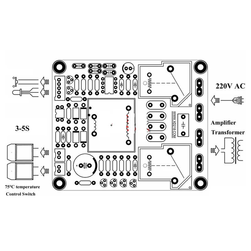 Усилитель мощности Lusya Class A 220 В плата защиты от задержки запуска с мягким