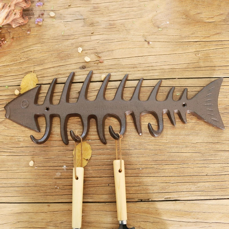 Сельские ретро чугунные поделки креативный крючок для спальни шкафа шляпы