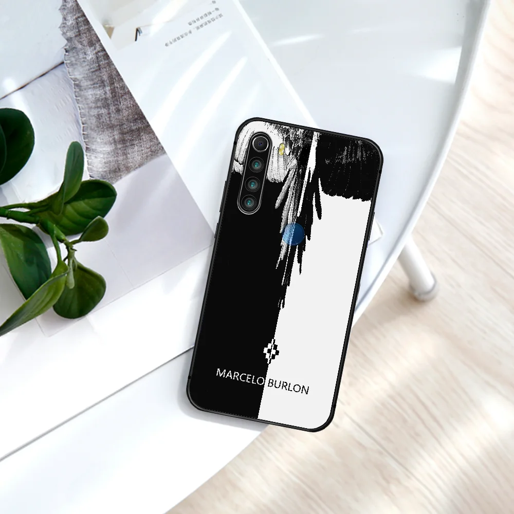 

Fashion Brand Marcelo Burlone Phone Case For Xiaomi Redmi Note 7 8 8T 9 9S 4X 7 7A 9A K30 Pro Ultra black Bumper Painting Cover