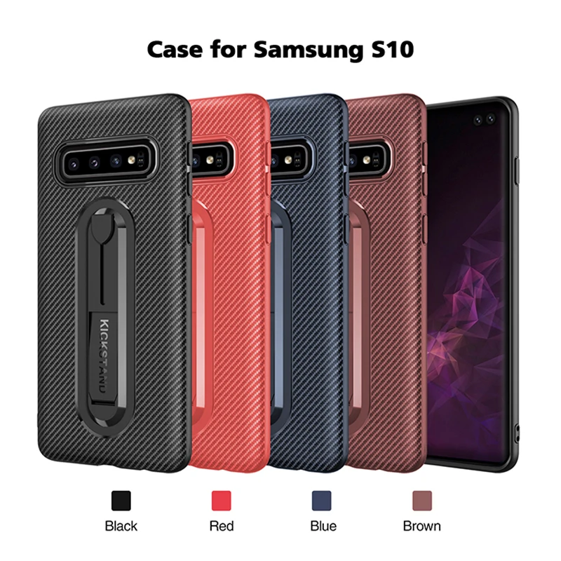 Alxun для samsung Galaxy S10 Plus чехол из углеродного волокна Невидимый кронштейн S8 S9 Lite Note8