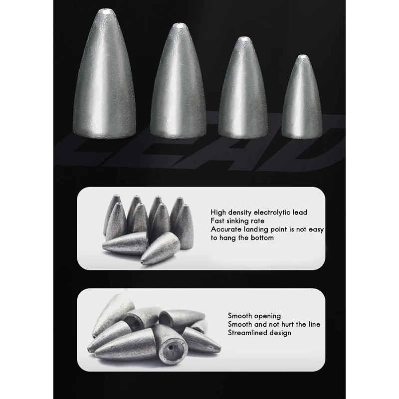 

Fishing Weights Sinkers Kit 101Pcs Including 4 Sizes Lead with Free Tackle Box for Novice Fishing Enthusiasts