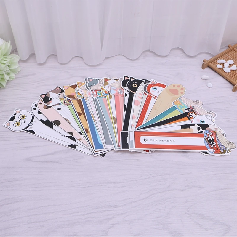 30pcs4styles закладки милый мультфильм Кот закладки бумага клип офисные школьные канцелярские принадлежности многоцелевой креативный подарок