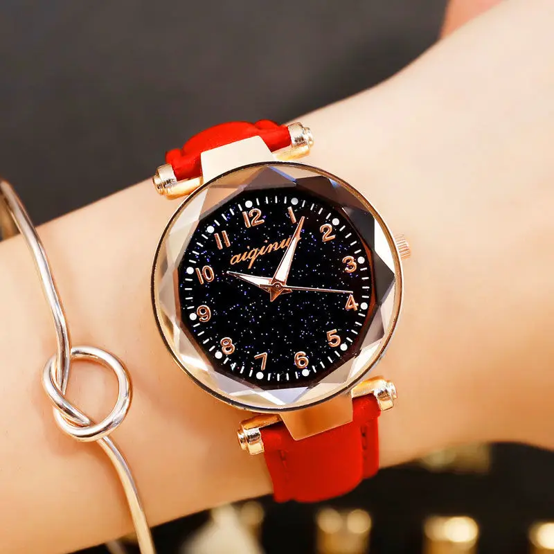 

2021 New Night-Light Star Watch Automatic Leisure Fashion Sport Rotary Waterproof Night-Light Electronic Quartz Watch