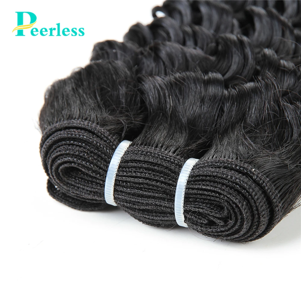 PEERLESS Virgin Hair Weave бразильские кудрявые вьющиеся волосы 4 пряди средний коэффициент Необработанные необработанные человеческие волосы для наращивания