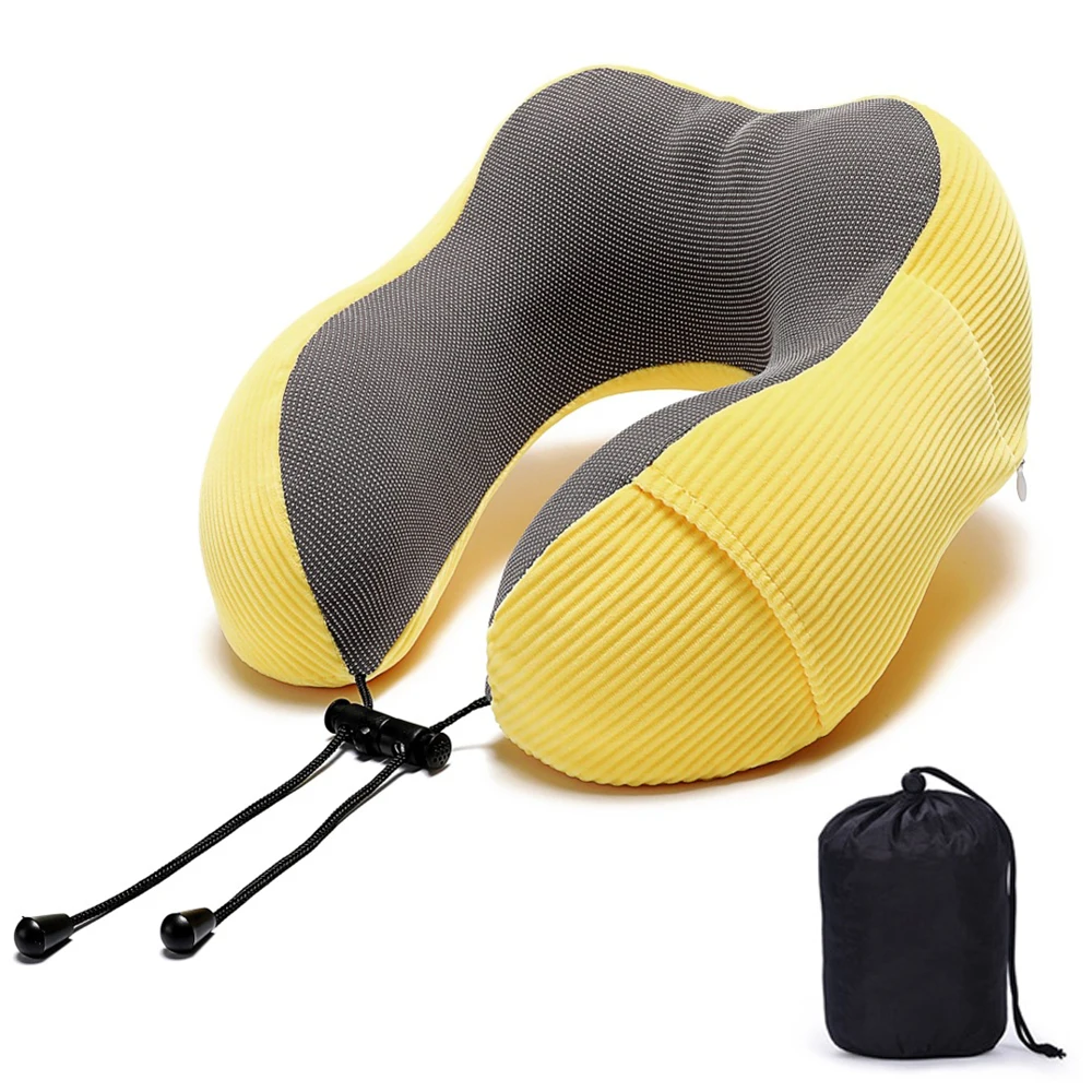 U-образные подушки из пены с памятью 1 шт. портативная подушка для путешествий на
