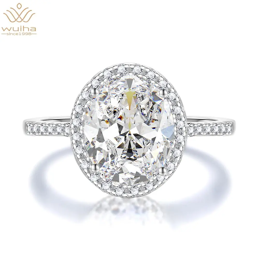 

Драгоценный камень с муассанитом, 8*10 мм