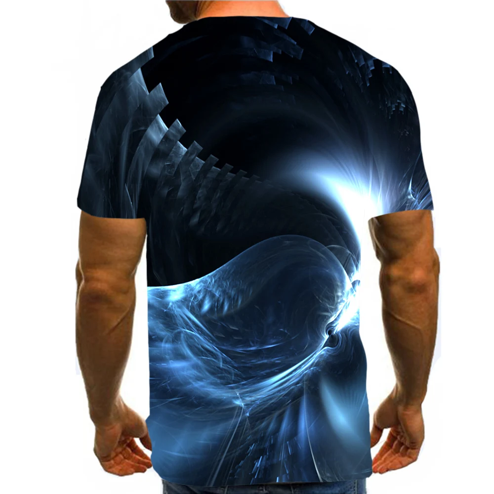

UNEY Graphic Shirt Psychedelic Print US Size T Shirt Unisex Top Casual Novelty clothing