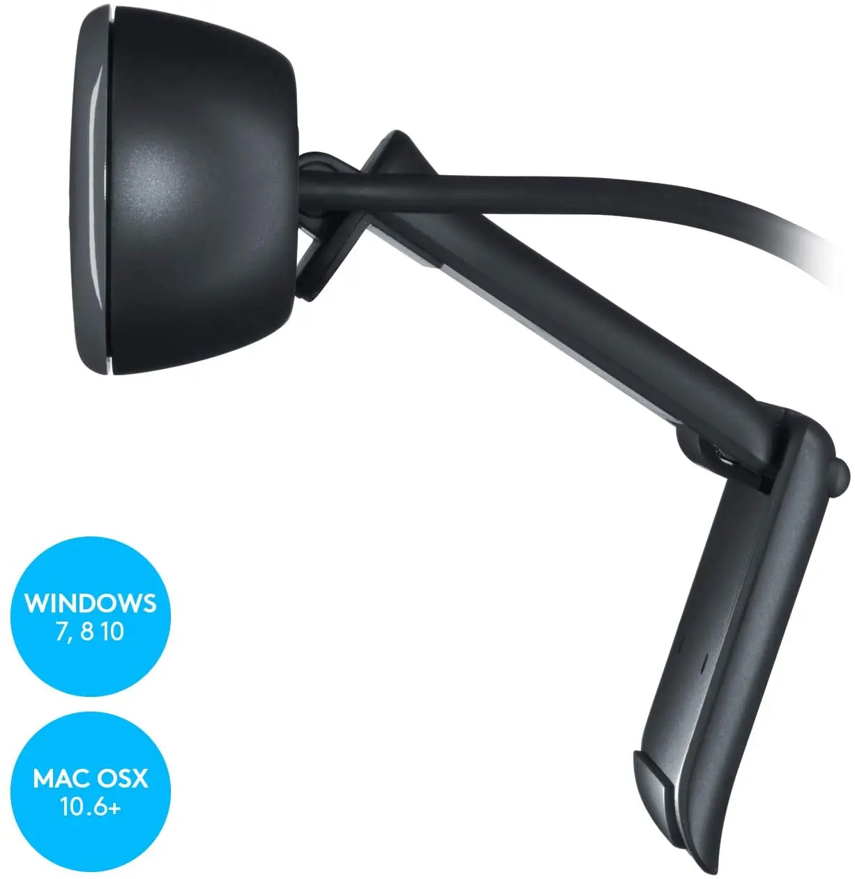 

Logitech C270 Desktop For Laptop Webcam HD 720p Widescreen for Video Calling and Recording