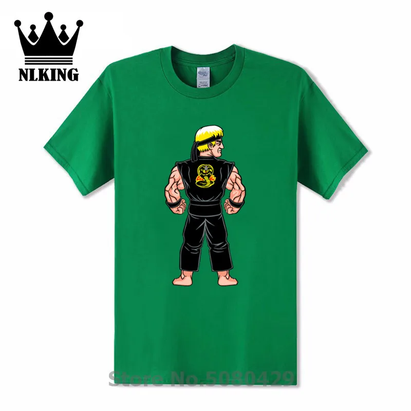 Мальчик каратист футболки Ретро Единоборства 80's Футболка с принтом Cobra Fighter Kai