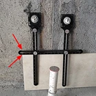 Плитка отверстие локатор Алюминий 6-боковые складной позиционирование линейка Профессиональный поделки из дерева в клеточку измерены в ненатянутом настил Инструмент Угловой измерительный прибор шаблон инструмент