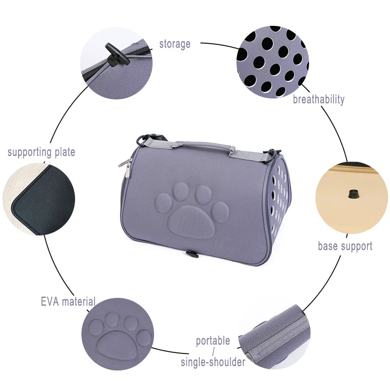 Переносная сумка для собак HOOPET складной уличный дорожный рюкзак на плечо щенков