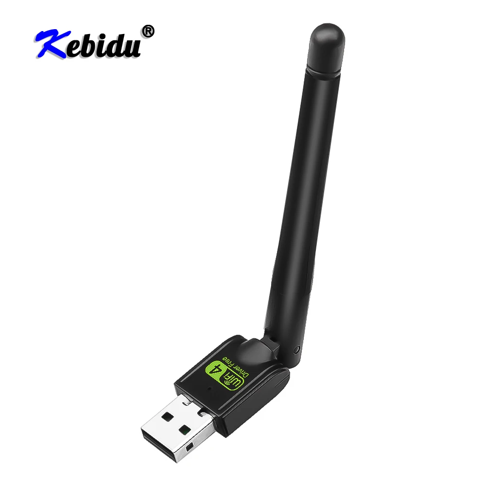 

Сетевая карта Kebidu 150 Мбит/с, 2,4 ГГц, USB, Wi-Fi-адаптер 4 дБи, Wi-Fi-адаптер, ПК, Wi-Fi-антенна, Wi-Fi-ключ, USB Ethernet, Wi-Fi-приемник