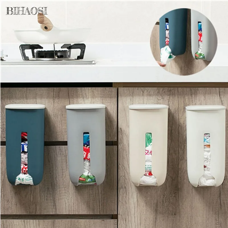 Пакеты для мусора извлечение пластиковых мешков настенный ящик хранения спальни