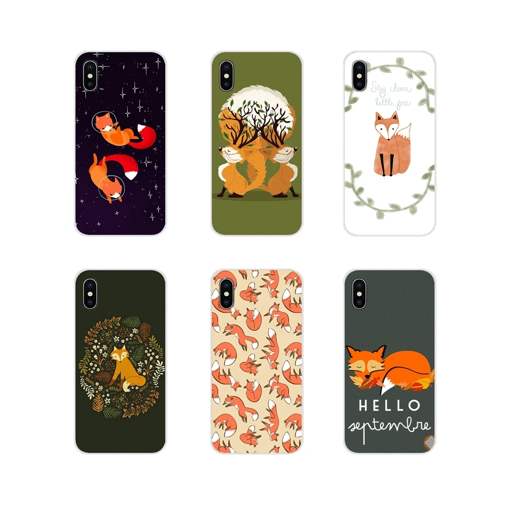 Аксессуары чехлы для телефонов Xiaomi Redmi Note 3 4 5 6 7 8 Pro Mi Max Mix 2 2S Pocophone F1 Cute Fox In Autumn -