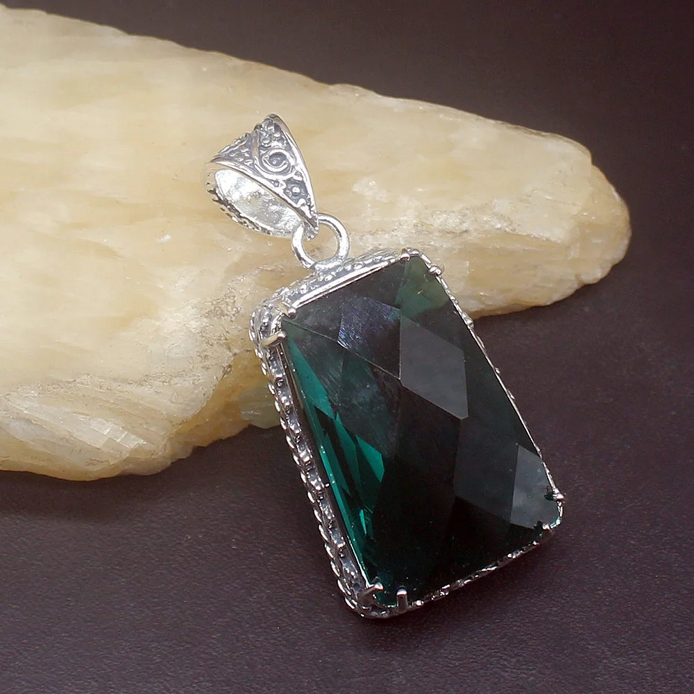 Ювелирные изделия Gemstonefactory большая акция серебро 925 пробы винтажная мода зеленый