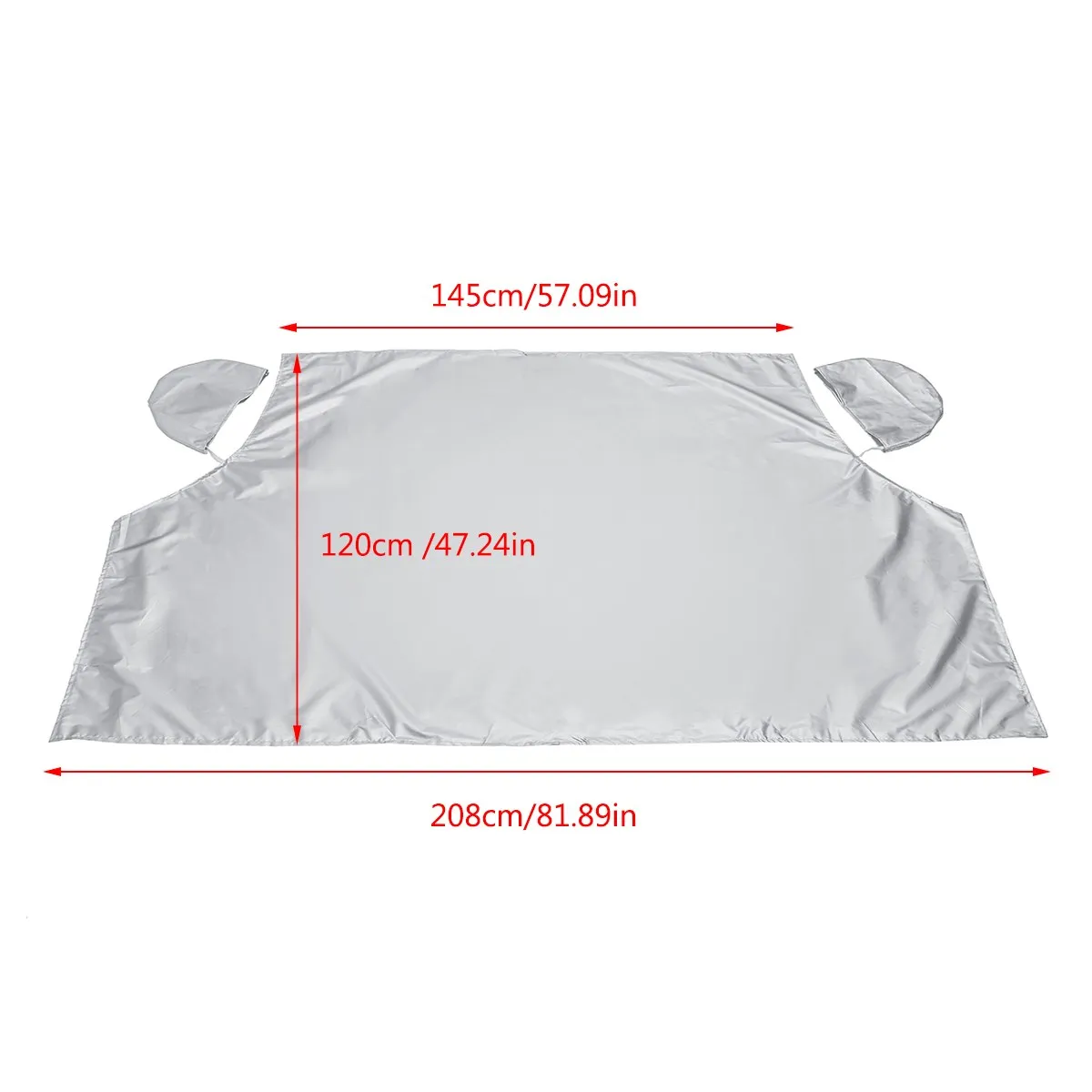 

Car Magnetic Half Windscreen Cover Sun Snow Ice Frost Wind Winter Protector 208cm x 120cm for Car SUV