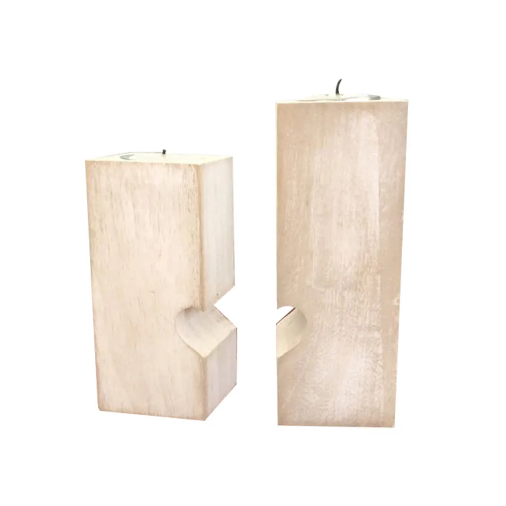 В форме сердца в виде корабля деревянный подсвечник полки ко Дню Святого