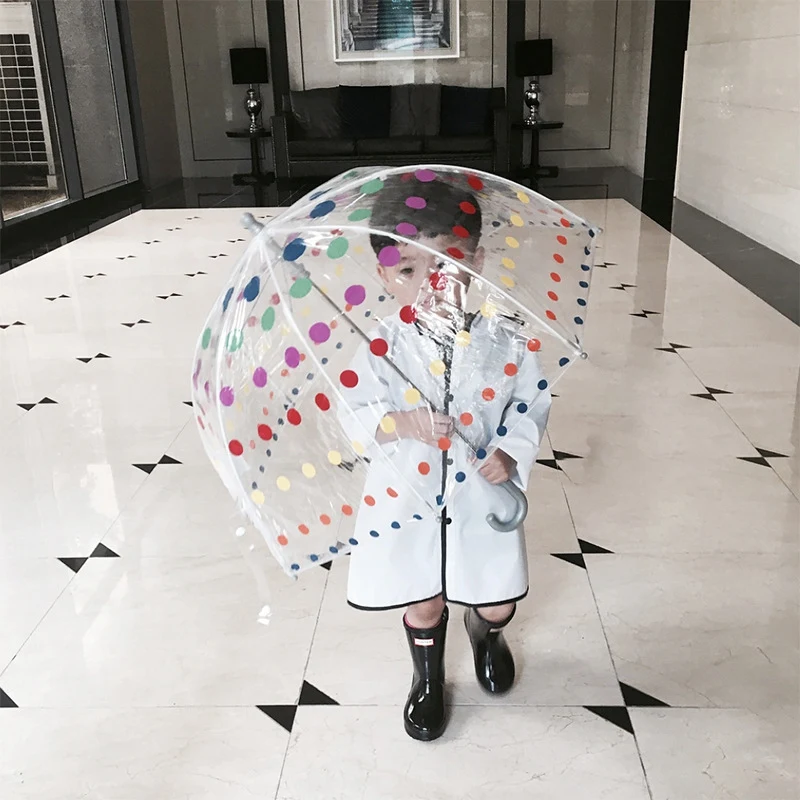 Акция! Детский прозрачный зонт-пузырь для мужчин и женщин Детские Зонты зонтик с