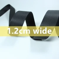 0,4 дюймов(10 мм) широкий 50 ярдов/партия утолщение равнина ткет высококачественный шифрование Черное кружево для сумок плетеный ремень лямка для рюкзака
