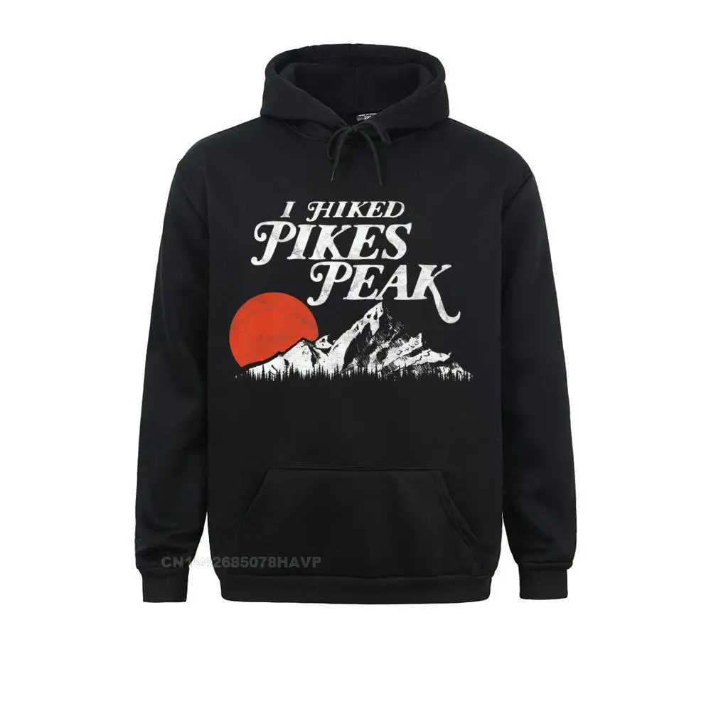 

Mens Special Hoodies Oversized Hoodie Sweatshirts Men I Hiked Pikes Peak Retro Souvenir Colorado Mountains Premium Clothes