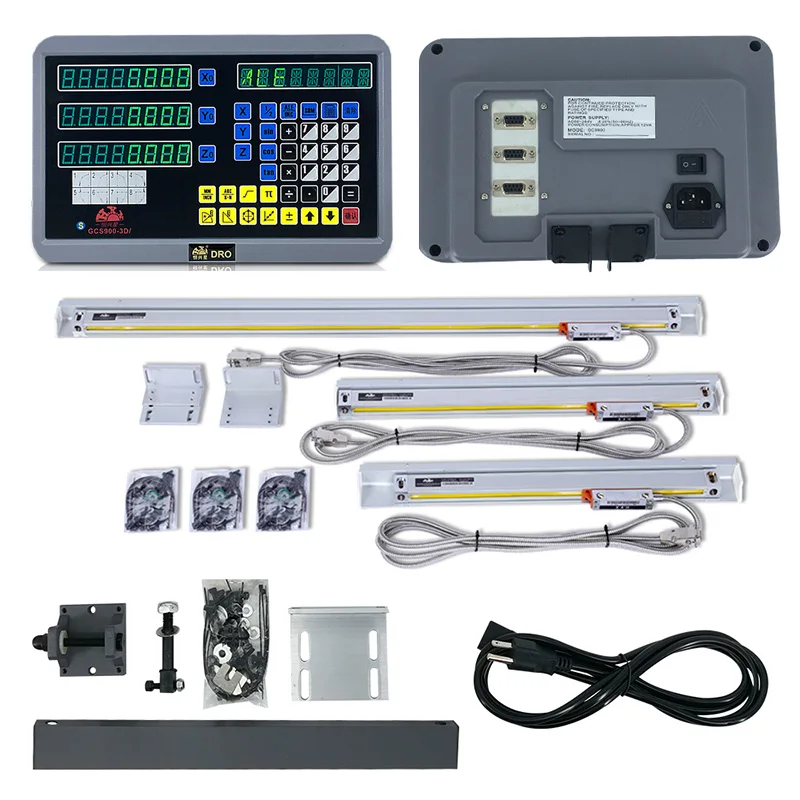 HXX DRO набор 3-осевой цифровой линейки для токарного станка дисплей индикации с 50-1000