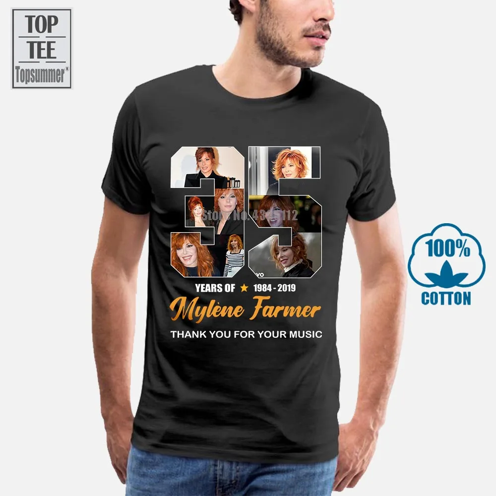 

Freeship 35 Years Of Mylene Farmer 1984 2019 Thank You Shirt