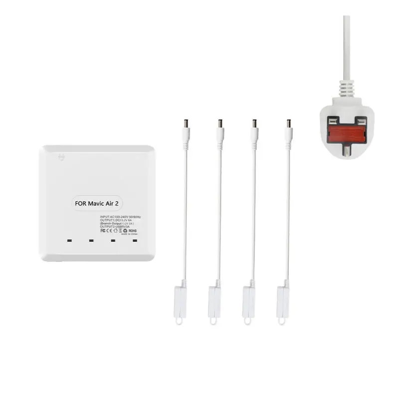 

6in1 Battery Charger USB Port Intelligent Charging Adapter for D-JI Mavic AIR 2