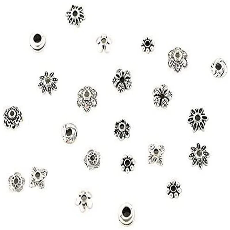 

Diy Jewelry Accessory Set Retro Tibetan-Silver Alloy Beads Bracelet Necklace Spacer Pendant Torus