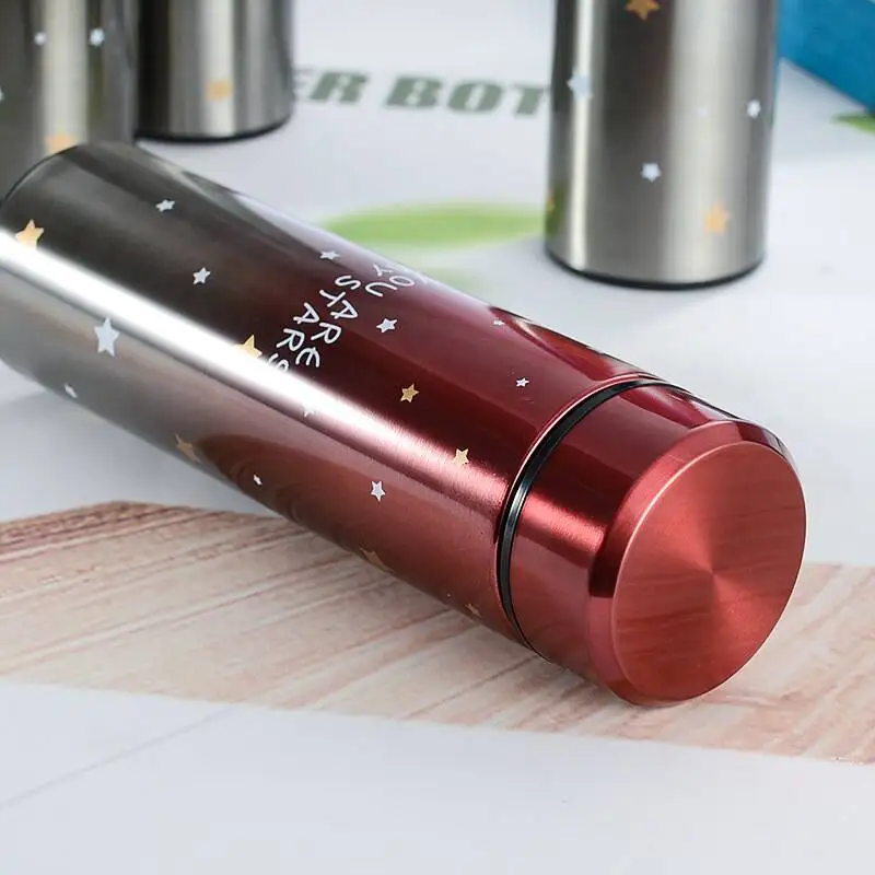 Термос с градиентом кофейная кружка двойными стенками из нержавеющей стали