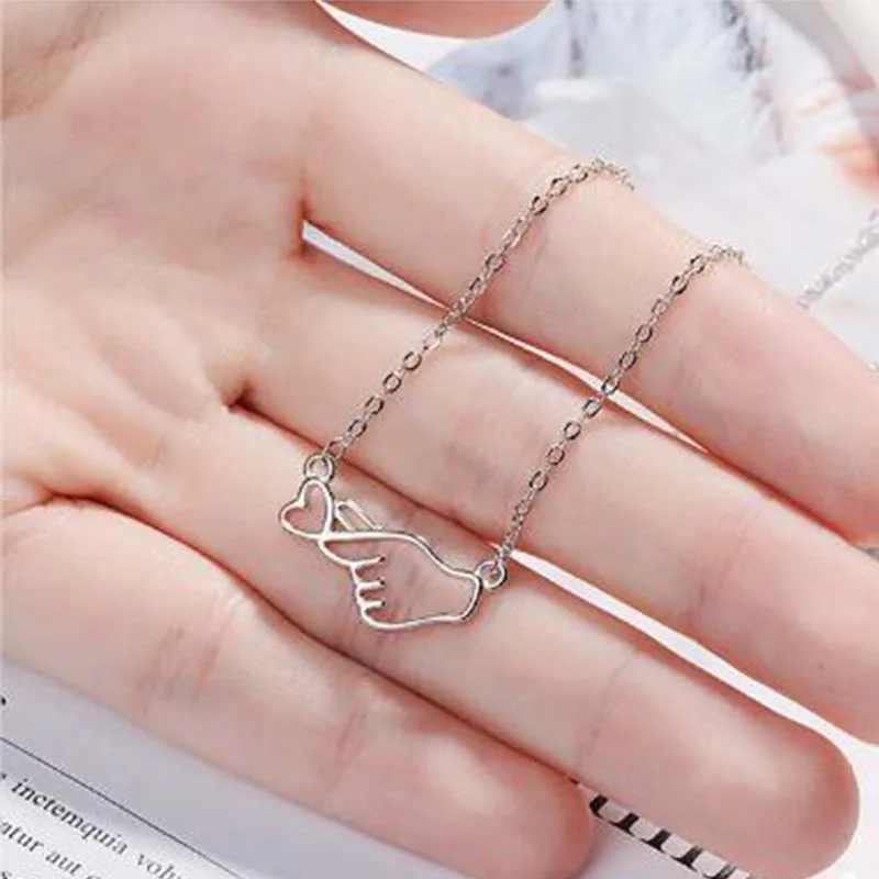 Cpop новое оригинальное ожерелье Чистая Милая ручная подвеска с сердцем модное