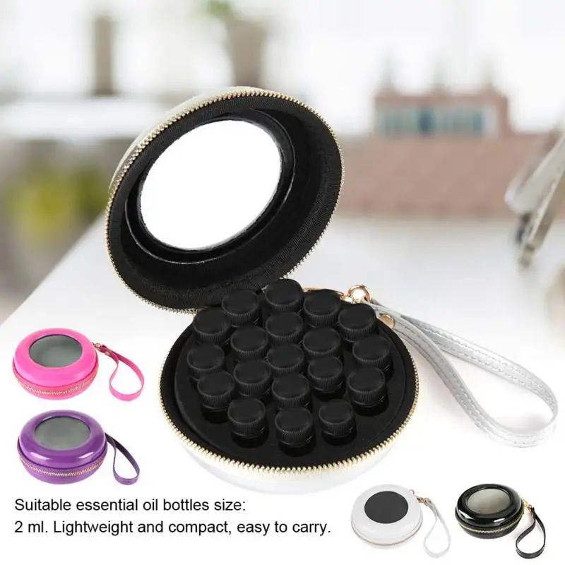 19 отделений 2 мл эфирные масла для переноски Портативный Держатель Прочный PU