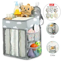 baby newborn bed storage organizer crib hanging storage bag caddy organizer for baby essentials bedding set diaper storage bag