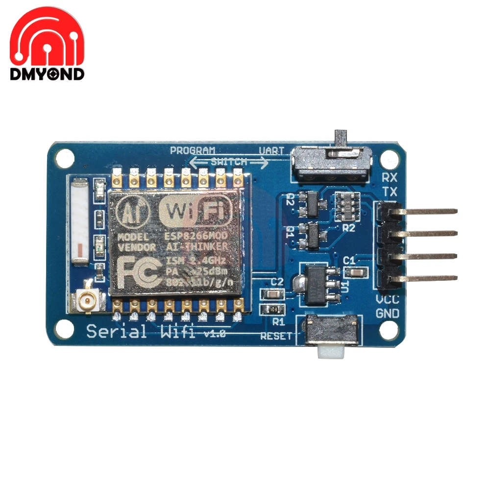 Новая плата модуля приемопередатчика ESP8266 с последовательным Wi-Fi для Arduino ESP-07 V1.0