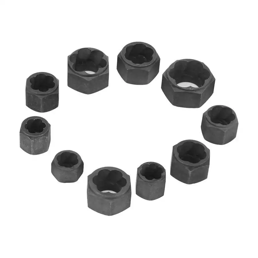 Household Power Tool Set Practical 10pcs Damaged Nut Bolts Remover Extractor #1‑#10 (Short Type) | Инструменты