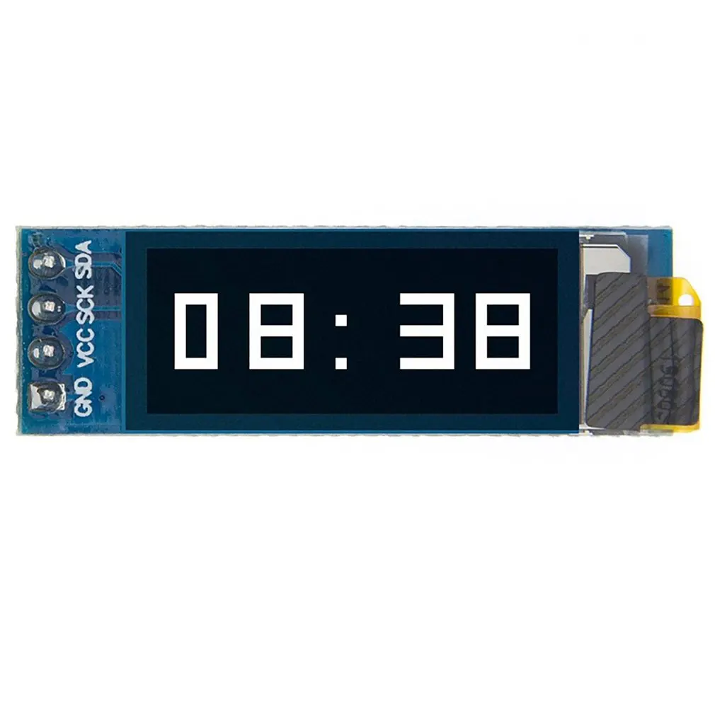 Плата SSD136 для Arduino Raspberry Pi SMT32 OLED Белый ЖК-дисплей 0 91 дюйма 6 контактов интерфейс IIC