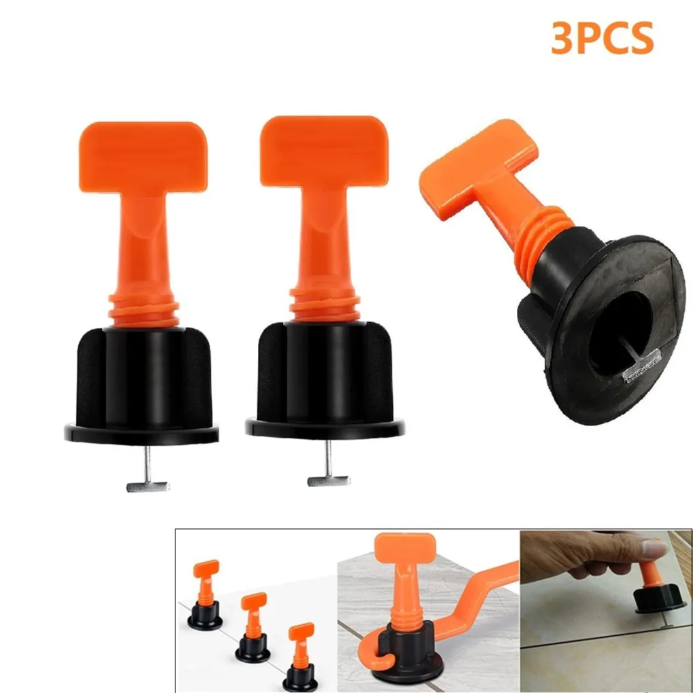 

3pcs Level Wedges Tile Spacers For Flooring Wall Tile Leveling System Building Tools Mounting Part Tile Levelers T-shaped Pin