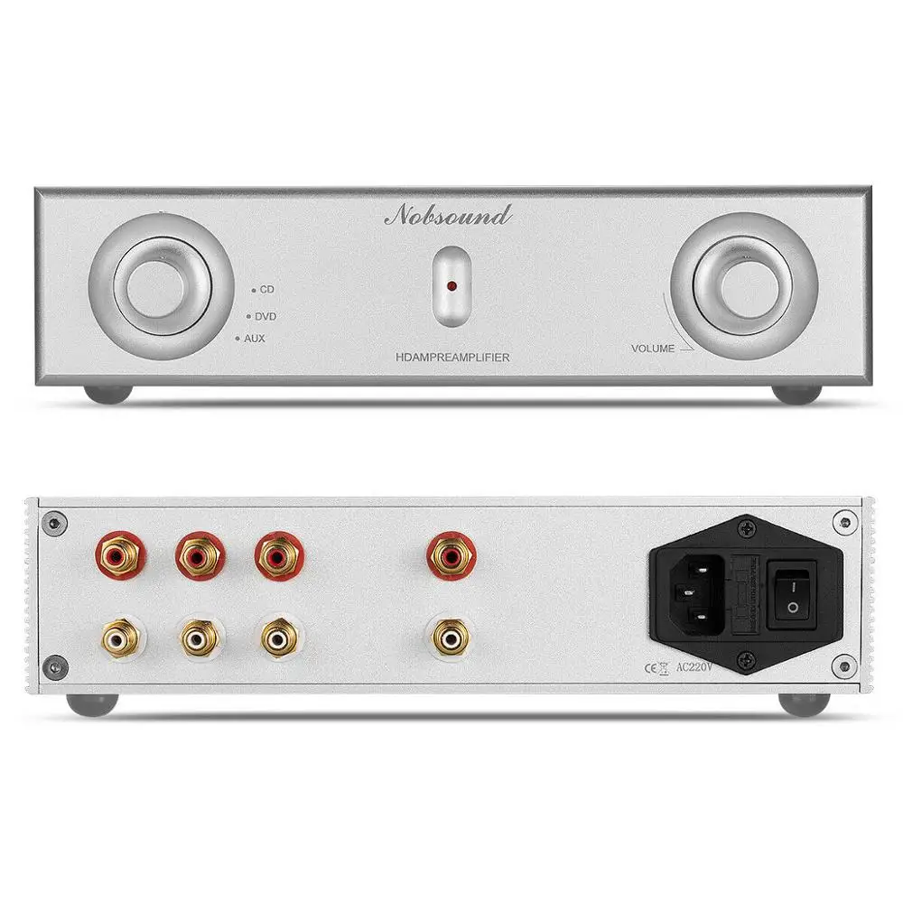Douk аудио Hi-End MOSFET Предварительный усилитель HiFi транзистор 3 стерео L/R RCA аудио вход предусилитель REF Mark Circuit