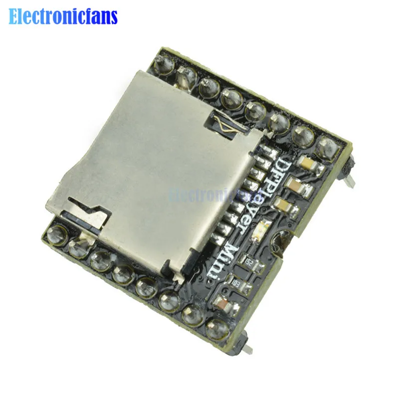 DFPlayer мини mp3-плеер модуль MP3 декодирование голоса доска для Arduino Sup порт ing TF карта u-диск IO/последовательный порт/AD