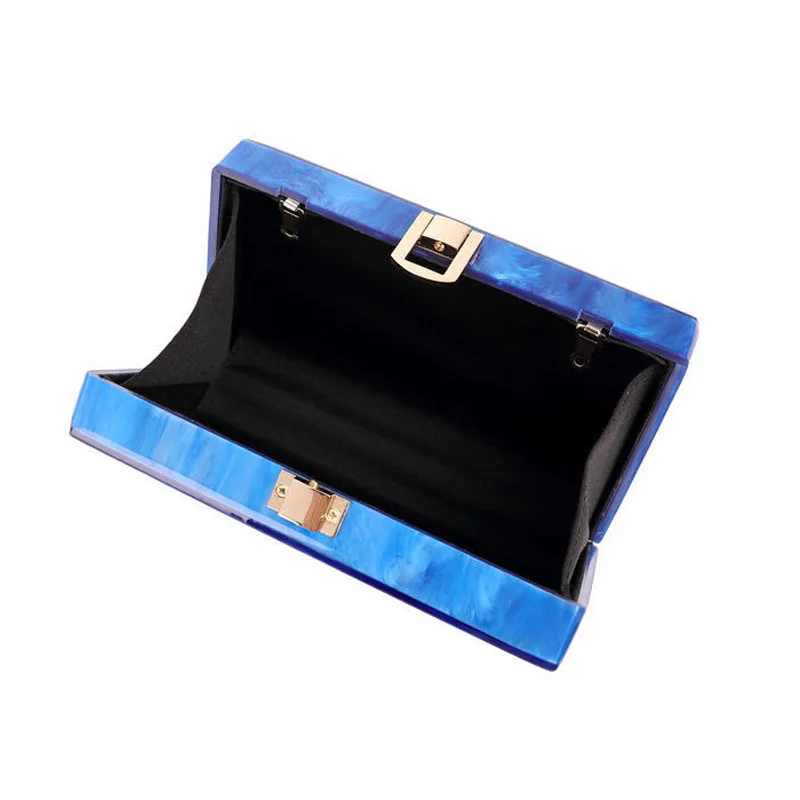 Новинка 2020 модная акриловая сумка акриловый клатч с мраморной текстурой женская