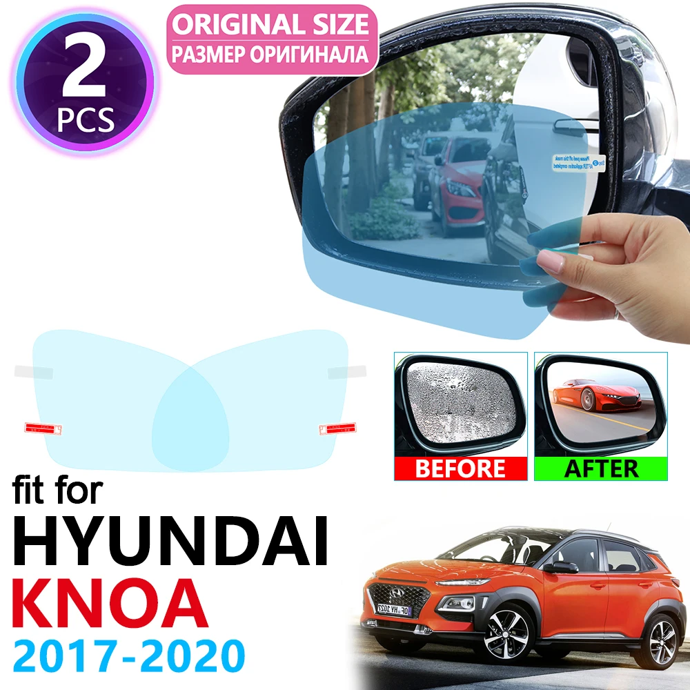 

for Hyundai Knoa 2017 2018 2019 2020 Full Cover Rearview Mirror Anti-Fog Films Rainproof Anti Fog Film Clean Car Accessories
