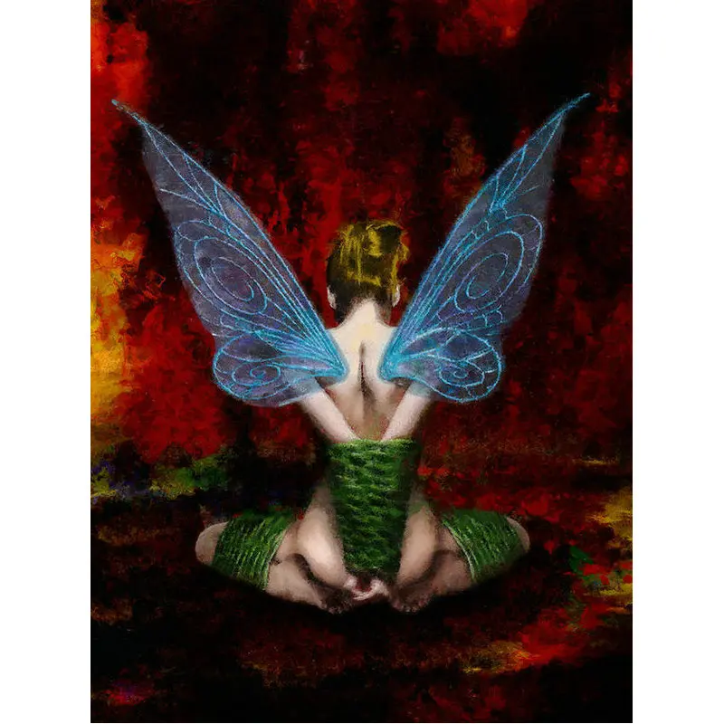 Картина из страз с изображением героев мультфильма героини феи|Алмазная мозаика