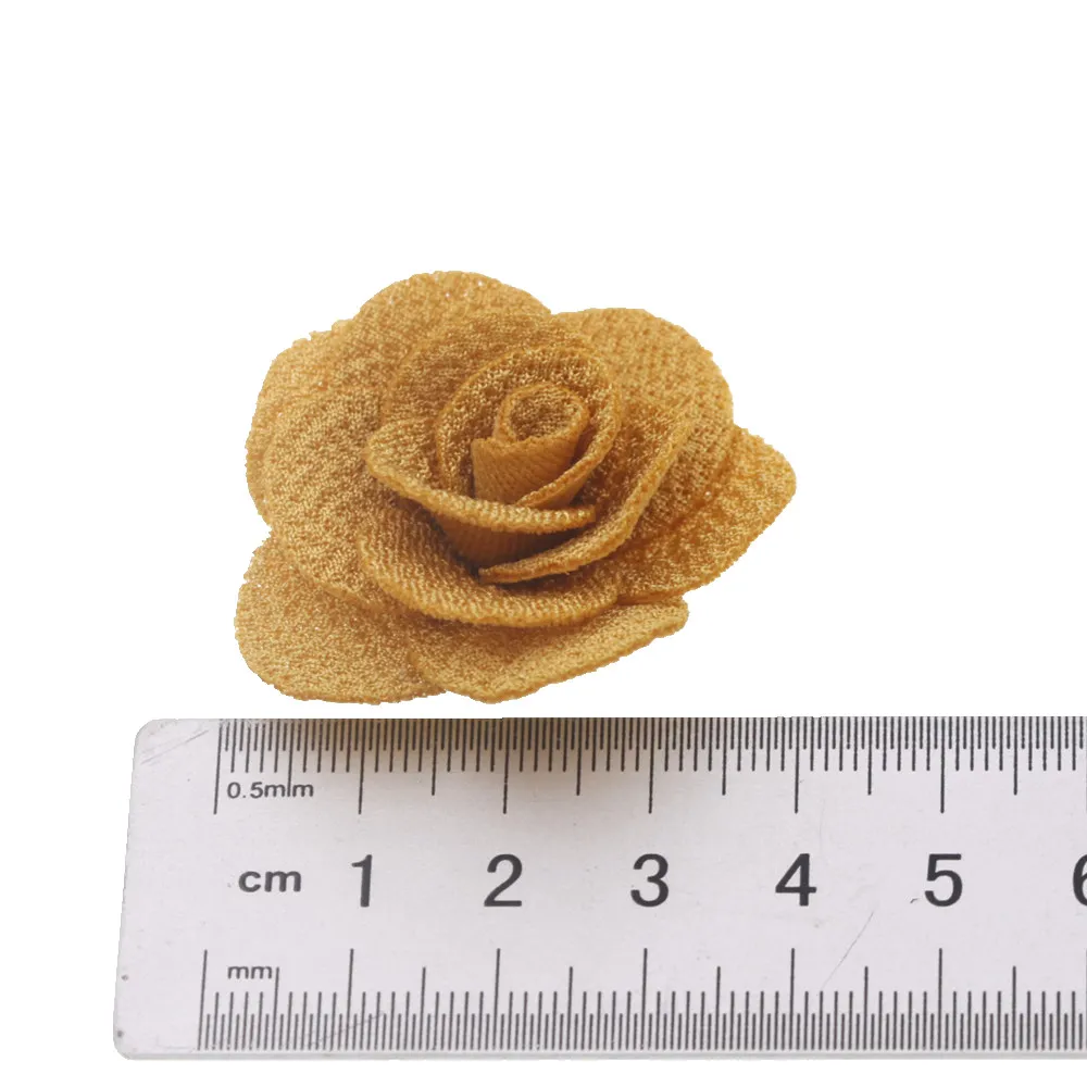 Искусственные цветы ручной работы 20 шт. 4 см роза тканевая Цветочная головка